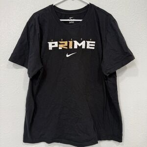 NIKE Coach Prime T Shirt Black Double XL The Nike Tee Athletic Mens